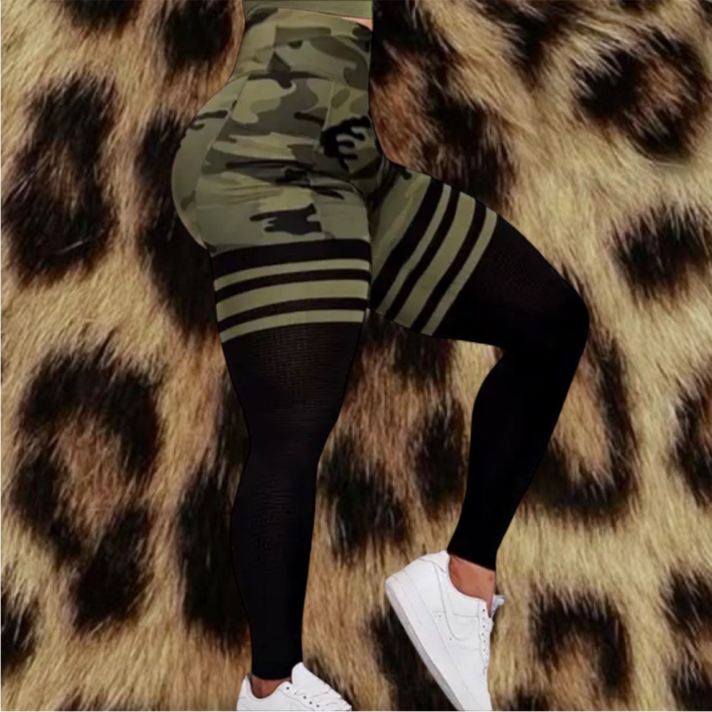 Army Print Leggings